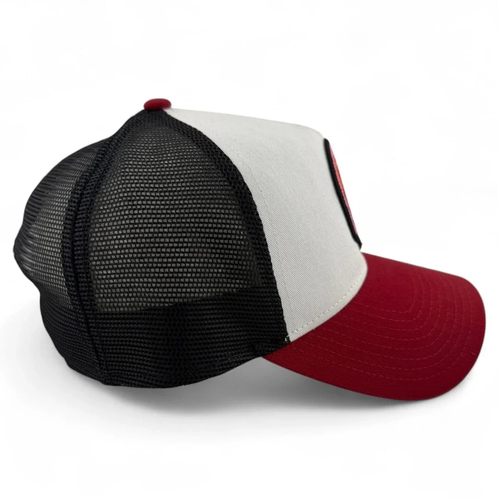 New Era Miami Heat NBA Red A-Frame 9Forty Trucker‎ Snapback Adjustable Hat Cap